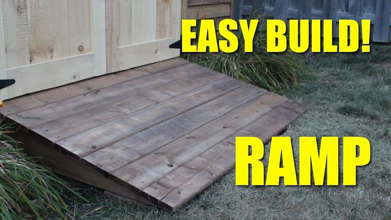 How To Build A Shed Ramp 