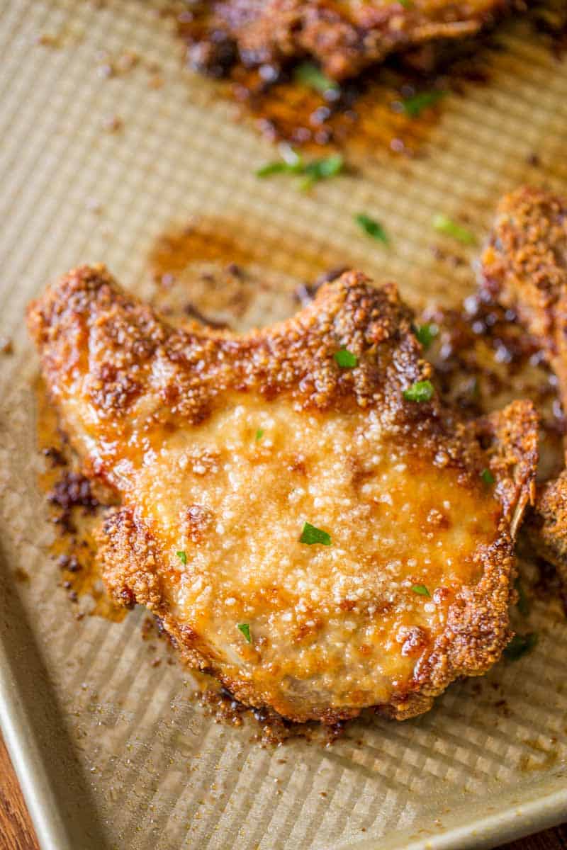 frozen bbq pork chops in oven