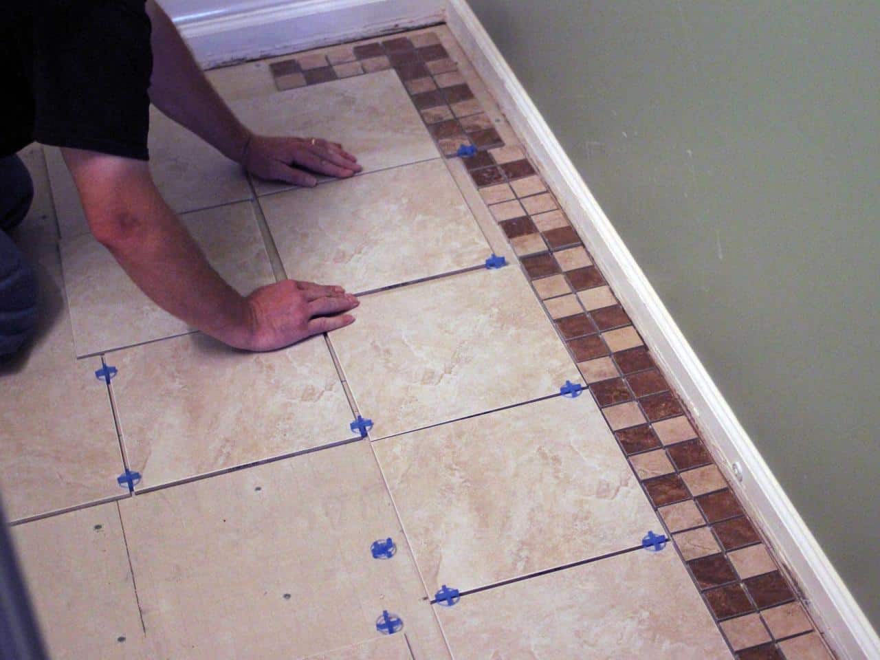 How To Lay Ceramic Tile Floor The, How To Lay Ceramic Tile On A Bathroom Floor
