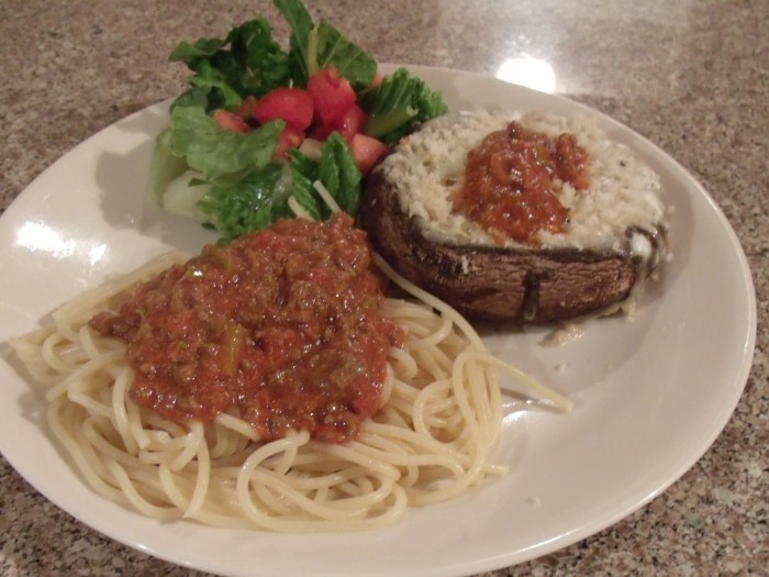 Cheese Stuffed Portobello Mushrooms