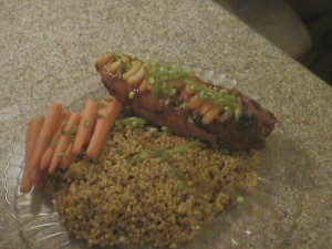 Apricot Ginger Glazed Pork Tenderloin