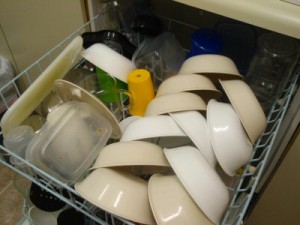 Loaded Dishwasher